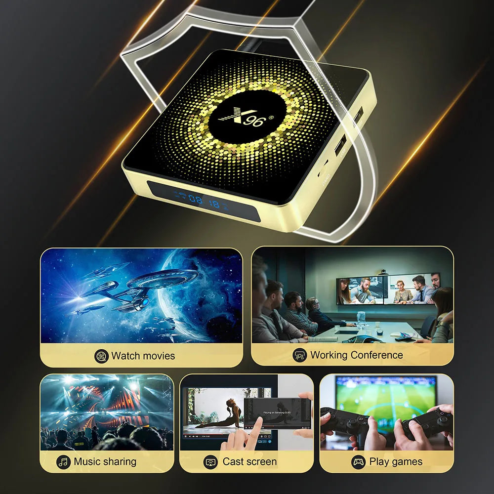 TV Box Android 11 X96 X10 DDR4 8GB RAM 64GB